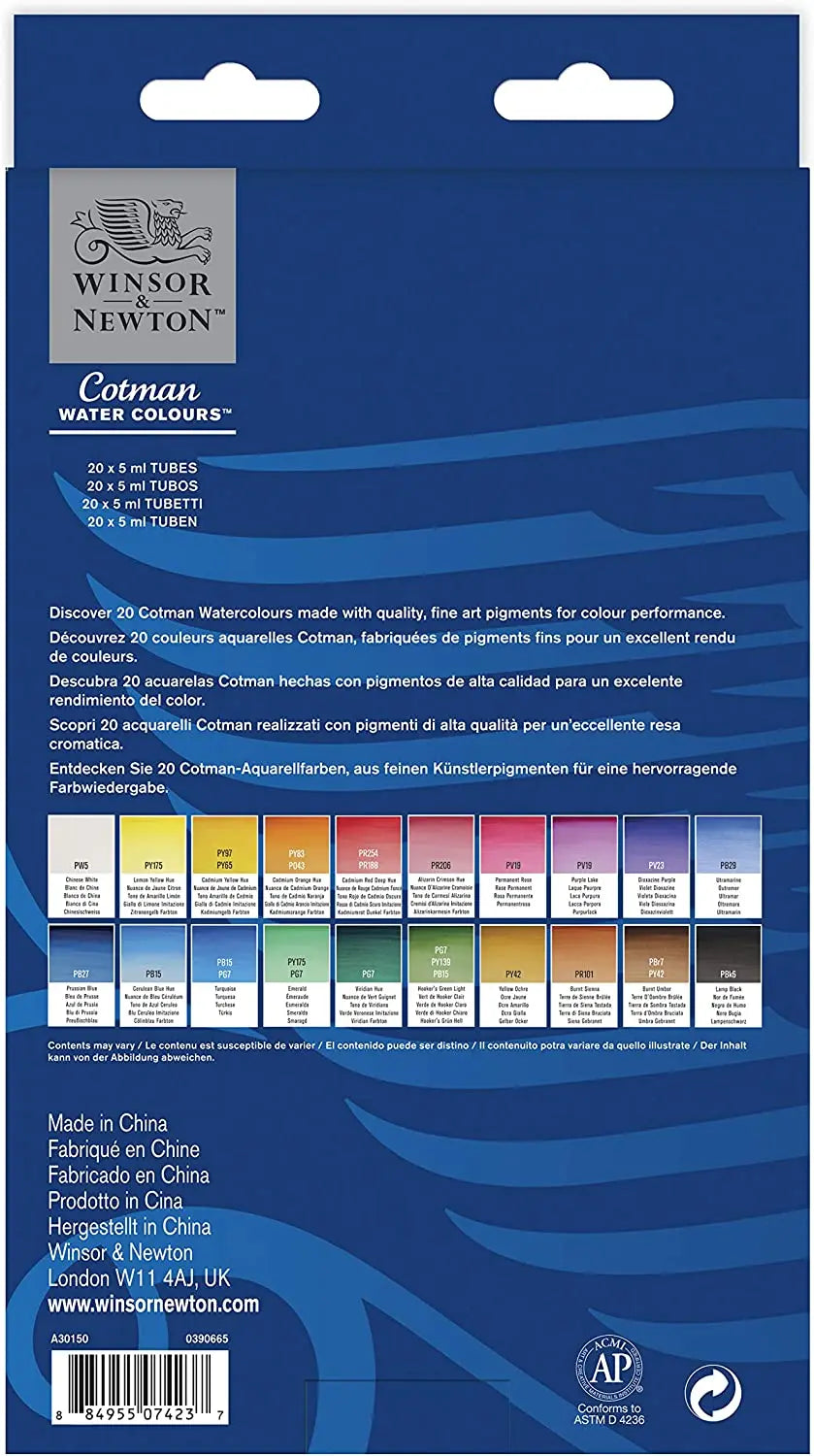 Set de Acuarelas Cotman de Winsor & Newton | Pintura Vibrante para Principiantes y Artistas