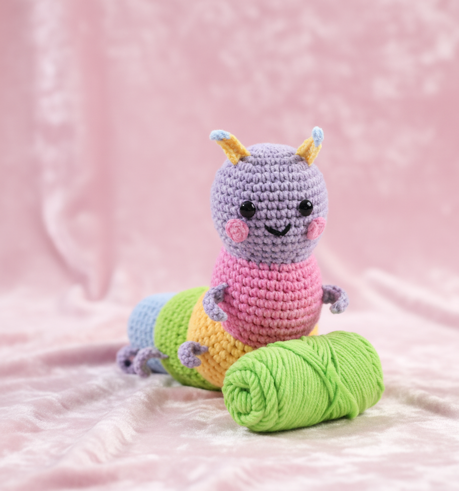 DIY Kit de Crochet Animal para Principiantes – Oruga