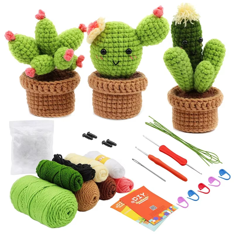 DIY Kit de Crochet para Principiantes - Cactus en Maceta