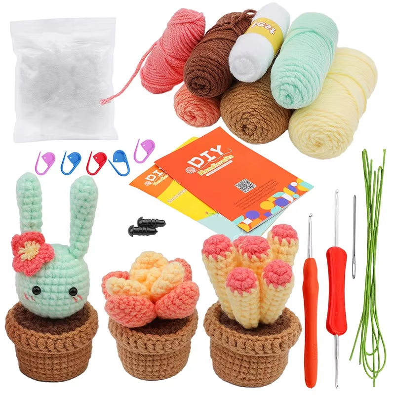 DIY Kit de Crochet para Principiantes - Cactus en Maceta