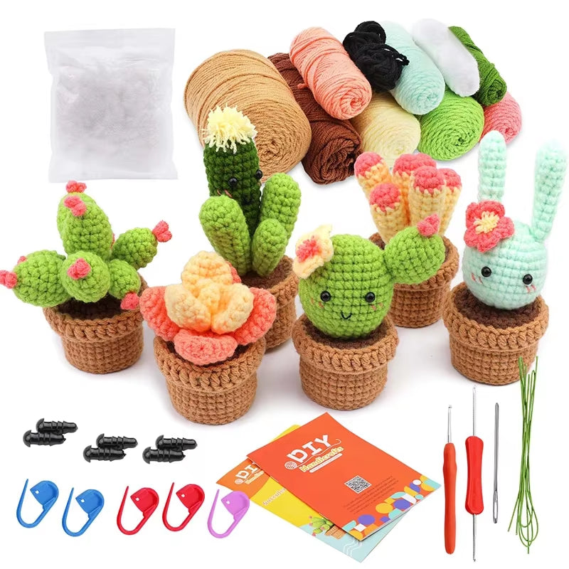 DIY Kit de Crochet para Principiantes - Cactus en Maceta