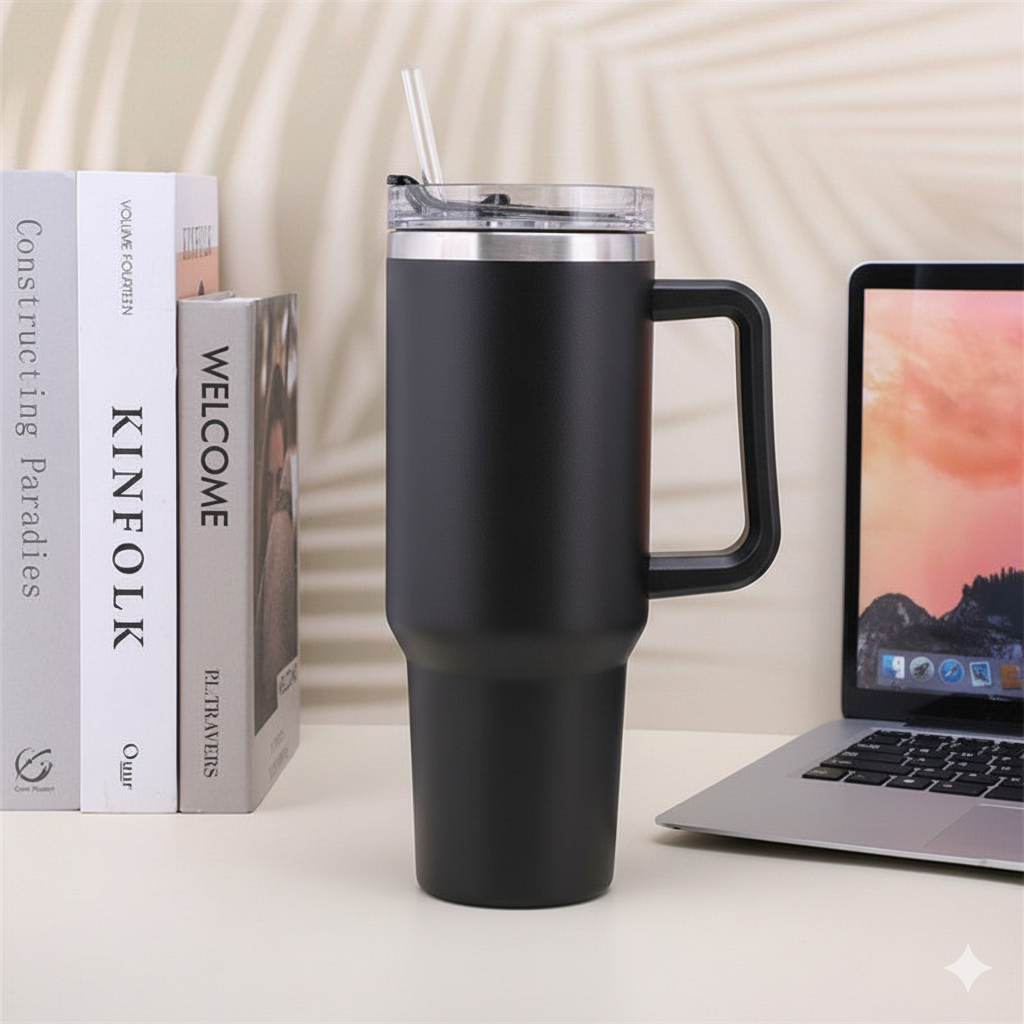 Tumbler de Acero Inoxidable con Asa