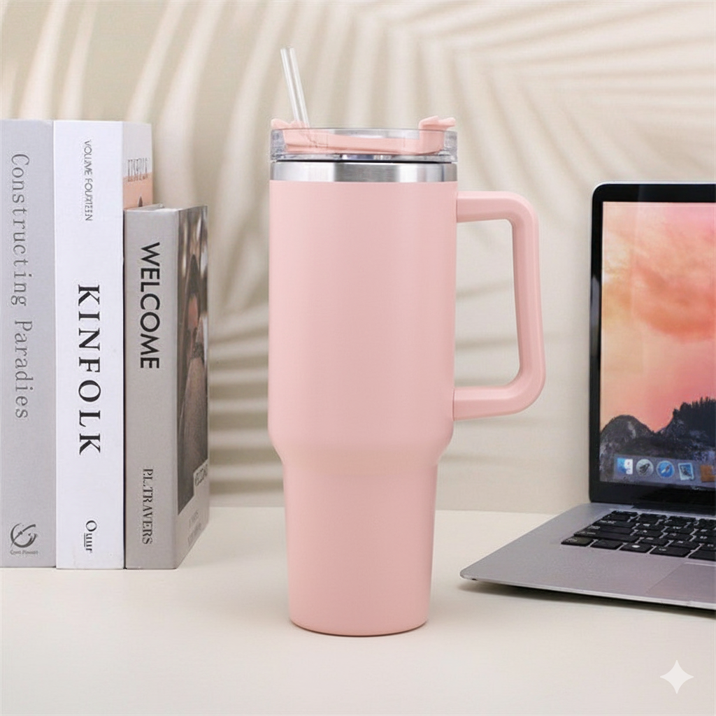 Tumbler de Acero Inoxidable con Asa