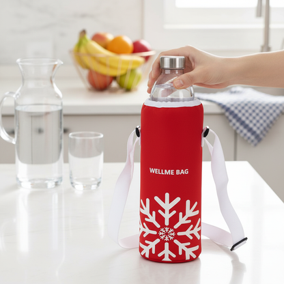 Funda Térmica Aislante y Portátil para Botellas con Cordón Ajustable