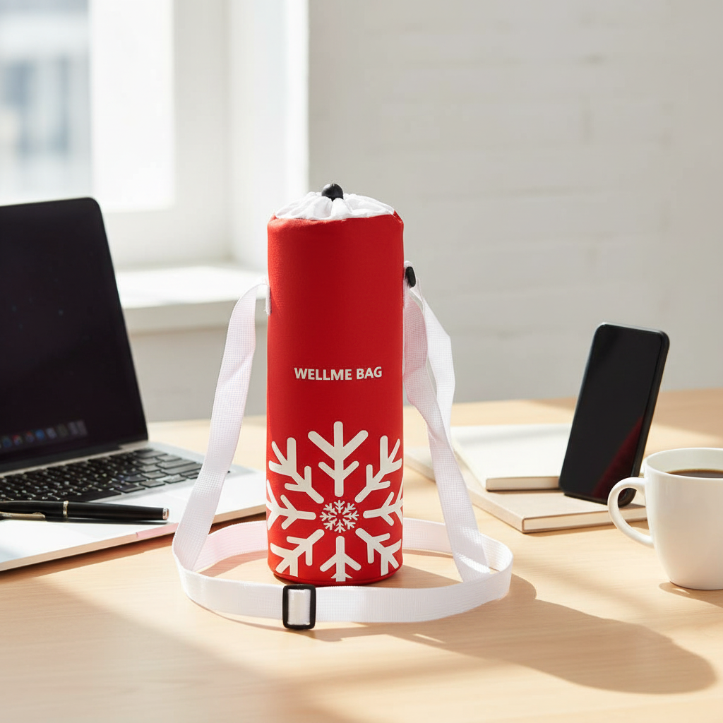 Funda Térmica Aislante y Portátil para Botellas con Cordón Ajustable
