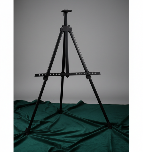 Caballete Portátil de Metal Plegable y Ajustable con Bolsa de Viaje