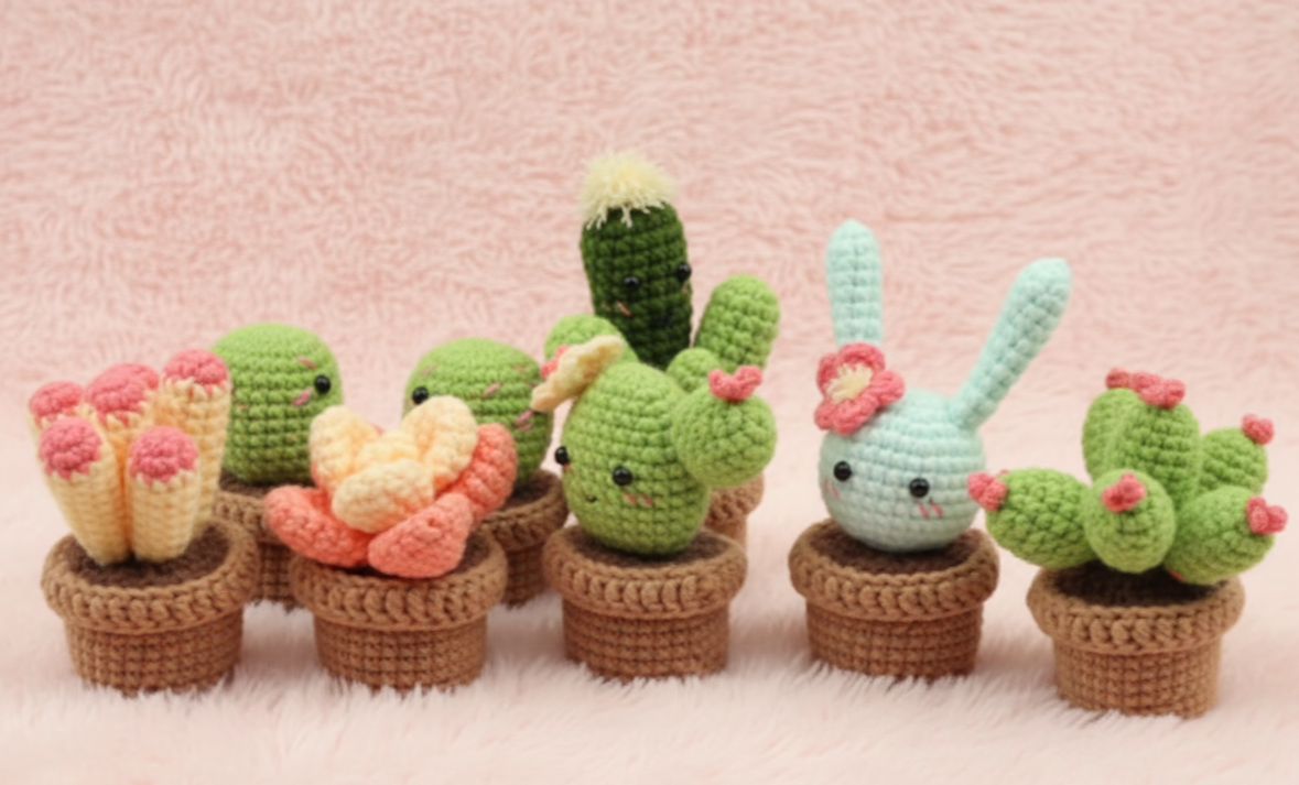 DIY Kit de Crochet para Principiantes - Cactus en Maceta