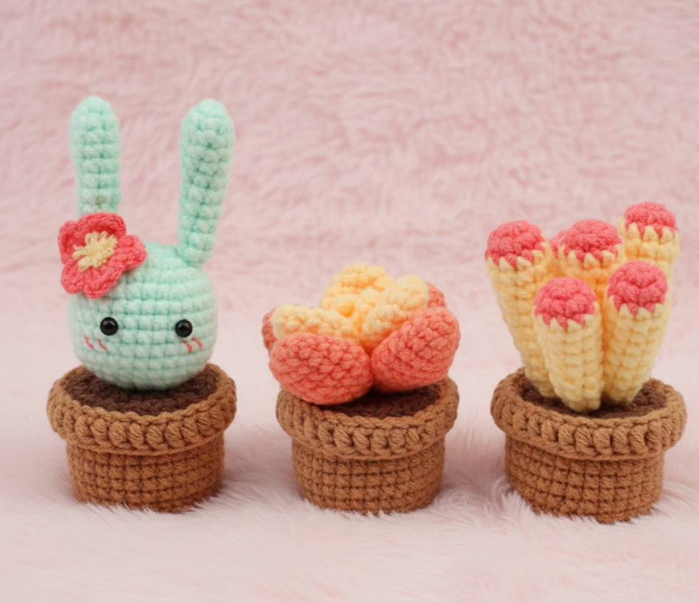 DIY Kit de Crochet para Principiantes - Cactus en Maceta