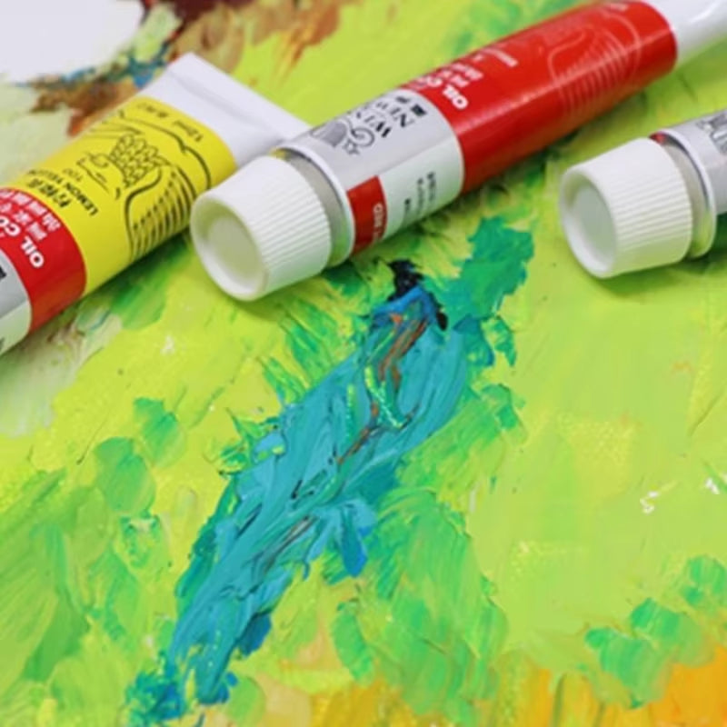 Winsor & Newton – Set de Pinturas al Óleo Profesionales (Sets de 12/18/24 Colores, Tubos de 12 ml)