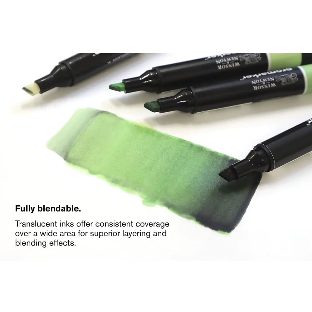 Promarkers Profesionales Winsor & Newton | Marcadores de Arte y Diseño de Doble Punta (Sets de 6 y 12)