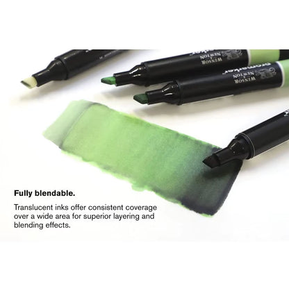 Promarkers Profesionales Winsor & Newton | Marcadores de Arte y Diseño de Doble Punta (Sets de 6 y 12)