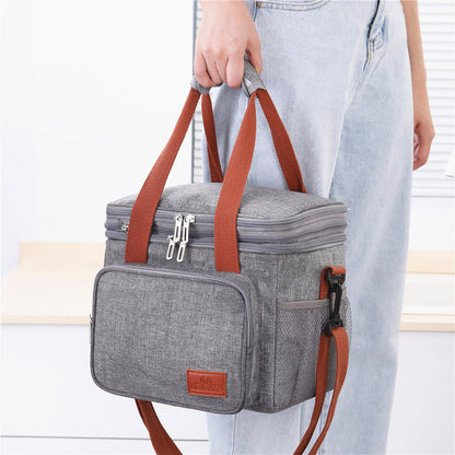 Bolsa Térmica Tipo Bento con Doble Aislamiento