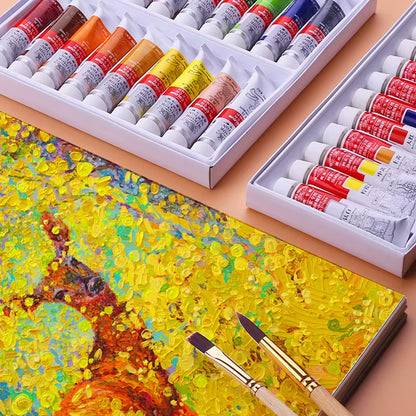 Winsor & Newton – Set de Pinturas al Óleo Profesionales (Sets de 12/18/24 Colores, Tubos de 12 ml)
