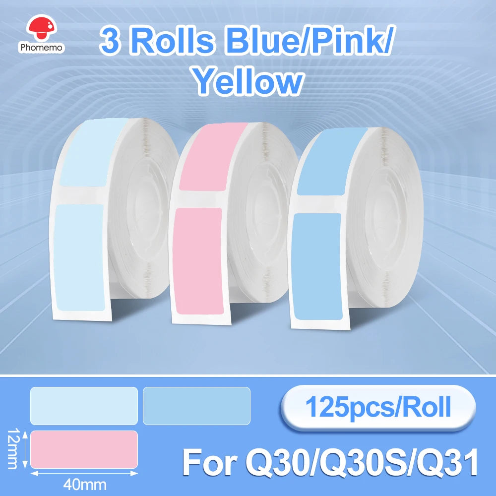 Q30 Bluetooth Thermal Label Printer, Pocket Sticker Maker for Date/Diy Labels, Ios Android Wireless Printer, Multi-Paper