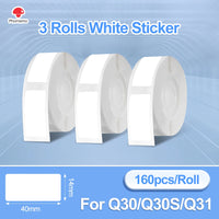 White Sticker 14X40