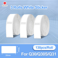 White Sticker 12X50