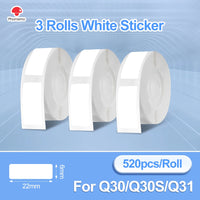 White Sticker 6X22