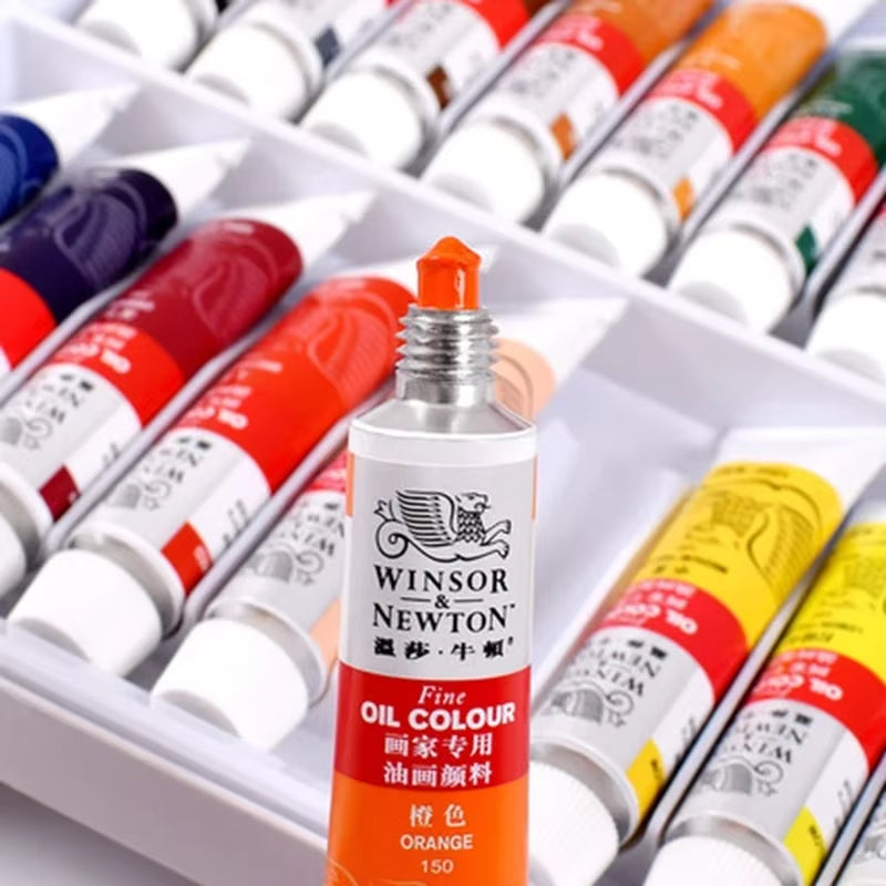 Winsor & Newton – Set de Pinturas al Óleo Profesionales (Sets de 12/18/24 Colores, Tubos de 12 ml)