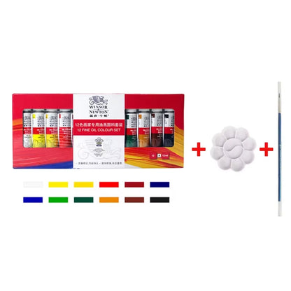Winsor & Newton – Set de Pinturas al Óleo Profesionales (Sets de 12/18/24 Colores, Tubos de 12 ml)
