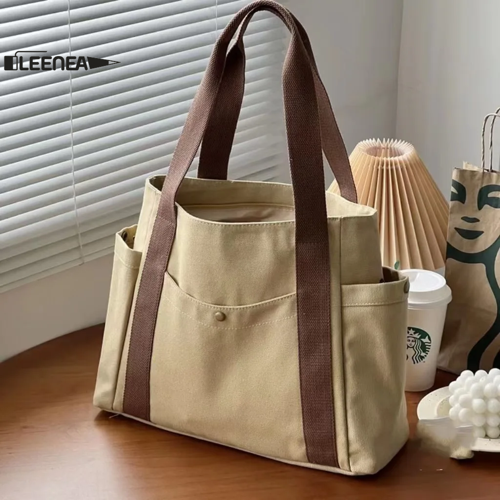 Bolsa Tote Bag de Lona de Gran Capacidad