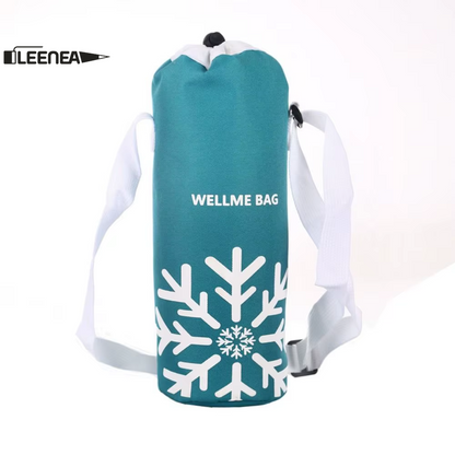Funda Térmica Aislante y Portátil para Botellas con Cordón Ajustable